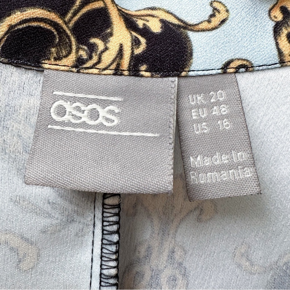 Asos Design Curve Tailored Soft Scarf Print Relax… - image 5